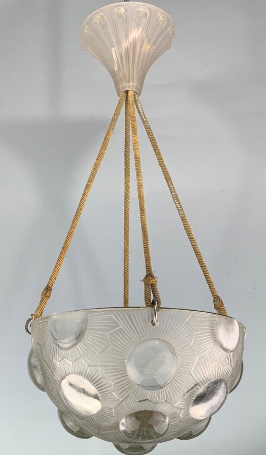 R. Lalique Soleil Chandelier