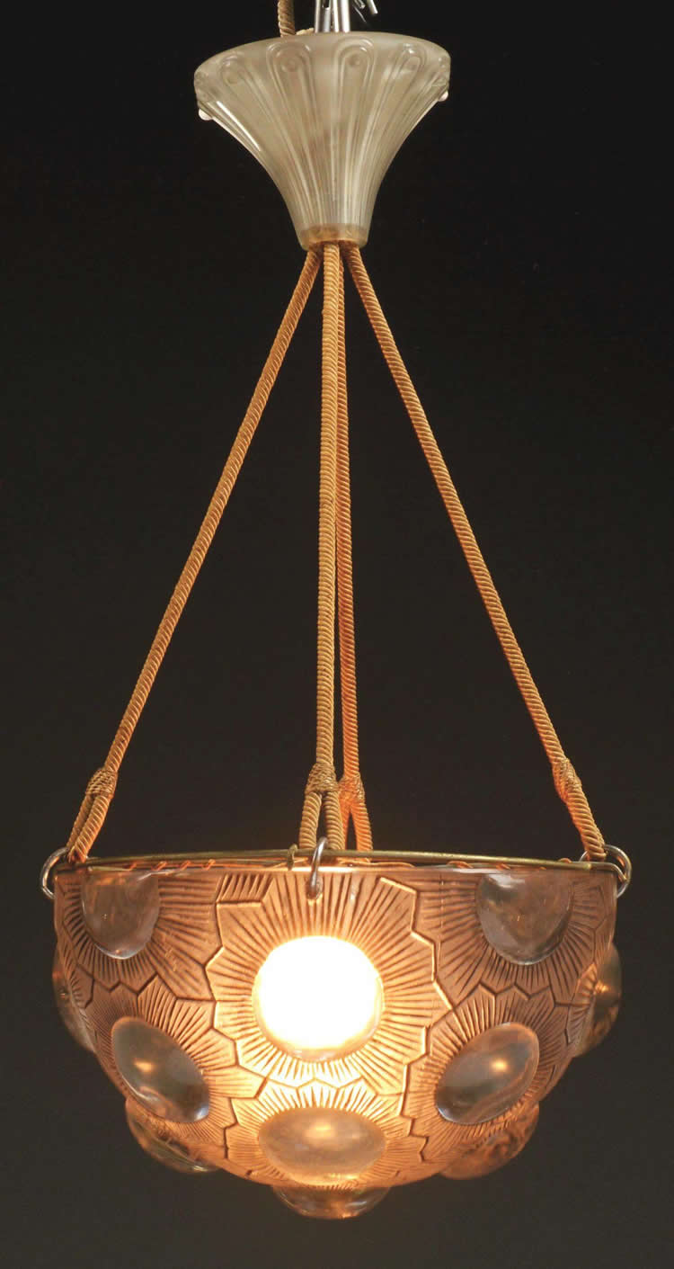 R. Lalique Soleil Chandelier