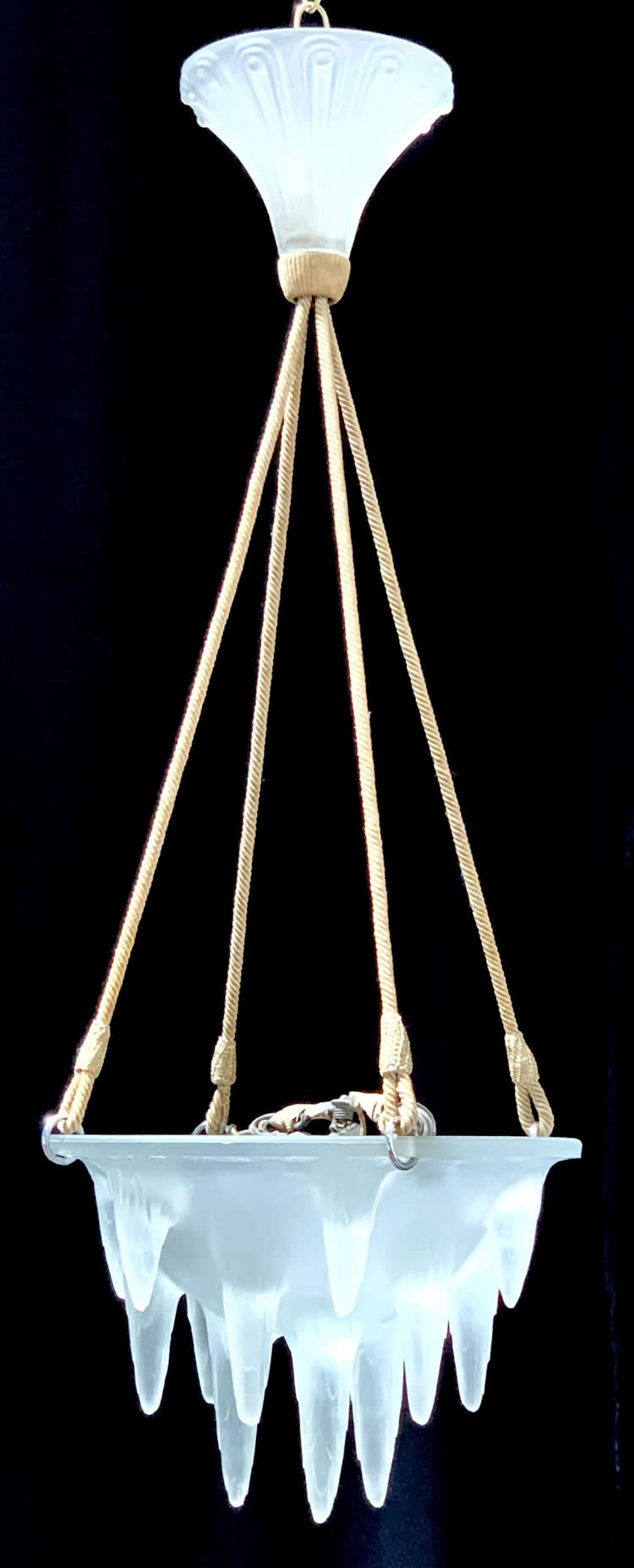 R. Lalique Stalactites Chandelier