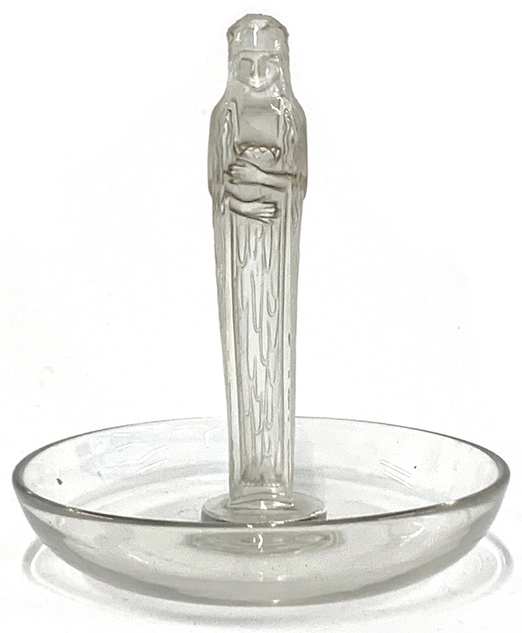 R. Lalique Statuette de la Fontaine Ashtray
