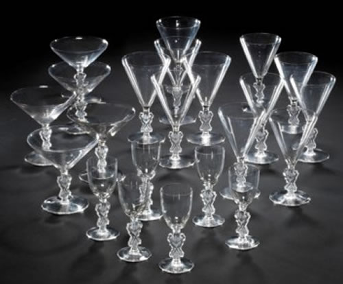 Rene Lalique Strasbourg Tableware
