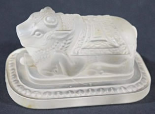 R. Lalique Taureau Sacre Paperweight