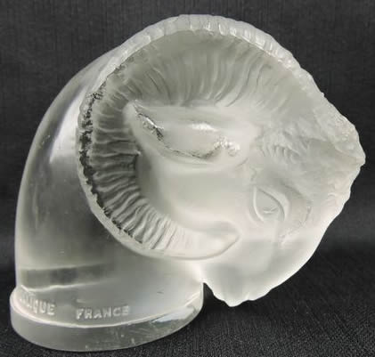 R. Lalique Tete De Belier Hood Ornament