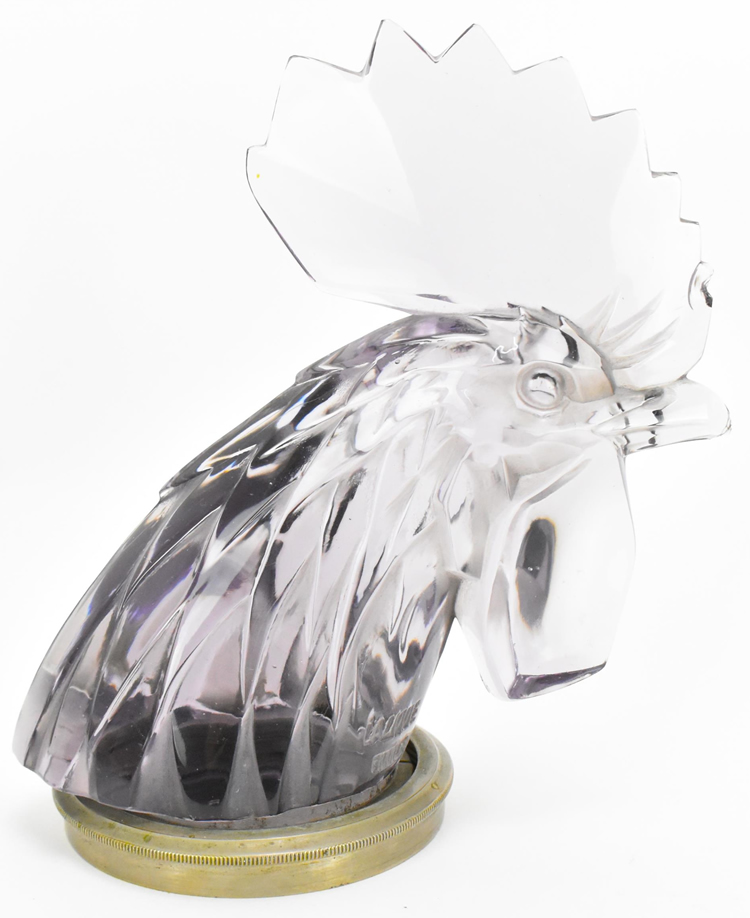 R. Lalique Tete de Coq Car Mascot