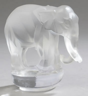 R. Lalique Toby Paperweight