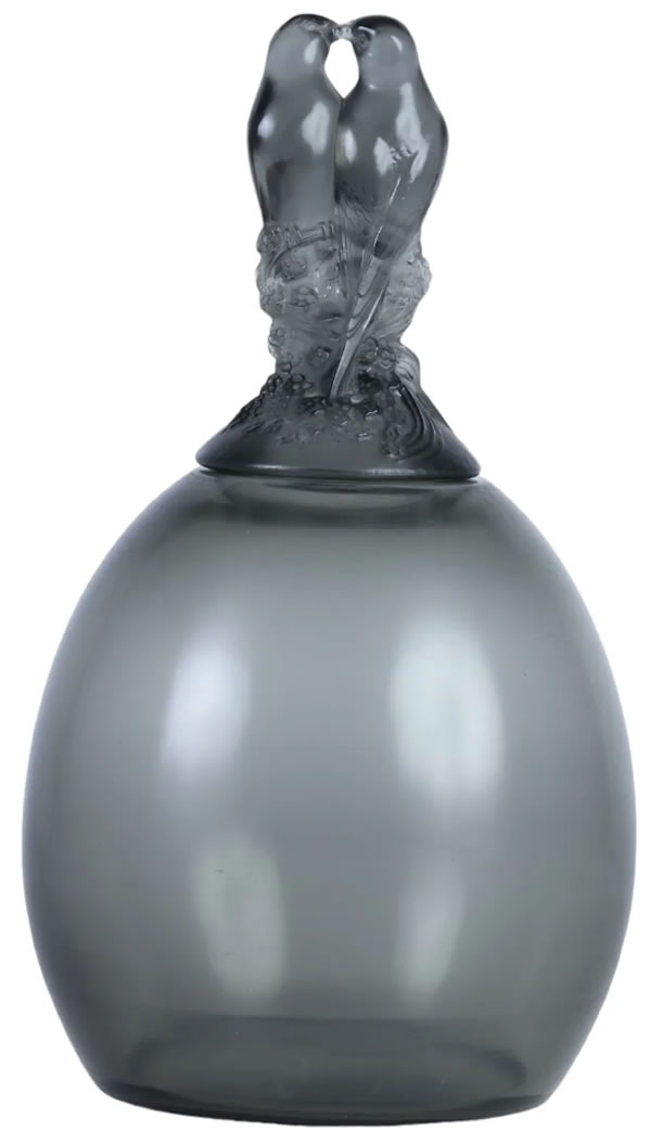 R. Lalique Tourterelles Covered Vase
