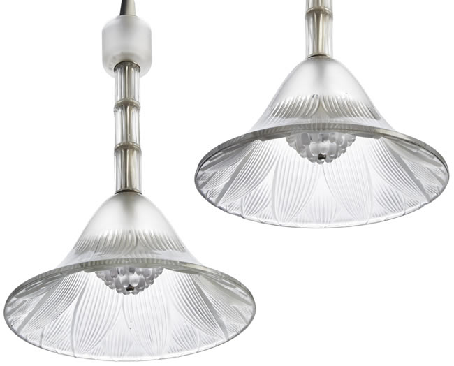 R. Lalique Trevise Chandelier