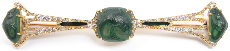 Rene Lalique Trois Motifs Poissons Brooch