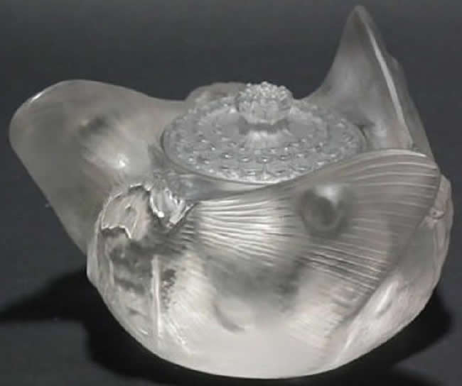 R. Lalique Trois Papillons-3 Inkwell