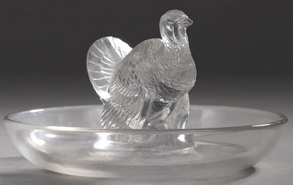 R. Lalique Turkey Ashtray