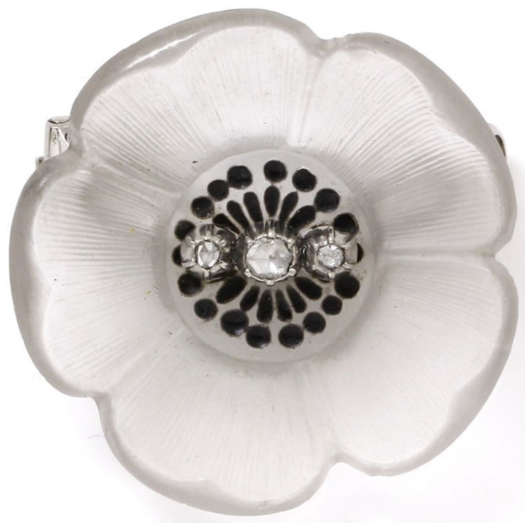 Rene Lalique Une Anemone Brooch