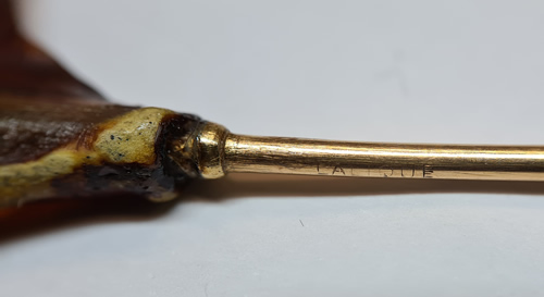 R. Lalique Une Feuille  Stickpin 2 of 2