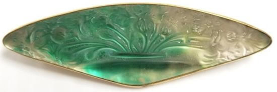 R. Lalique Vase De Bluets Brooch