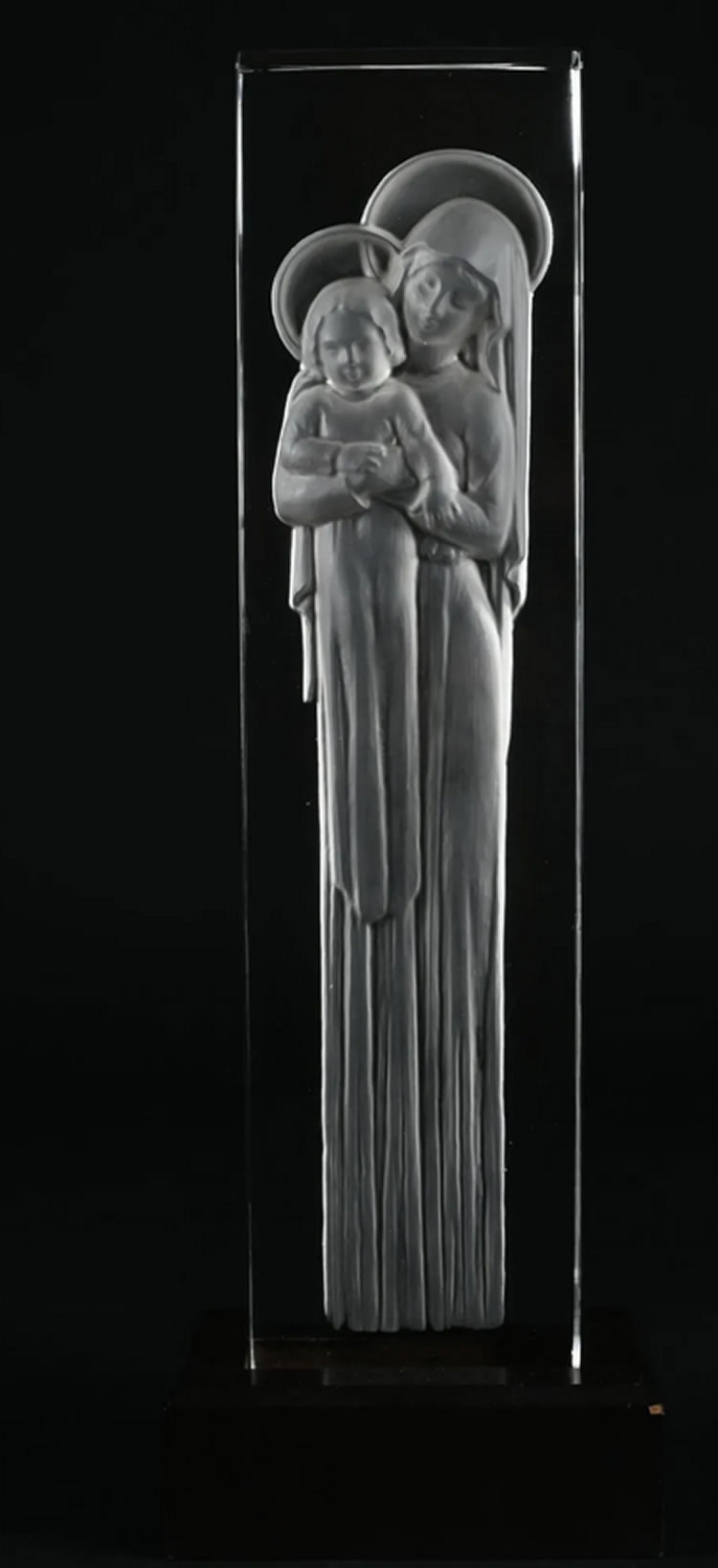 R. Lalique Vierge a l'Enfant Statue
