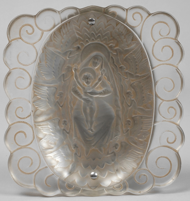 R. Lalique Vierge Aux Anges Plaque