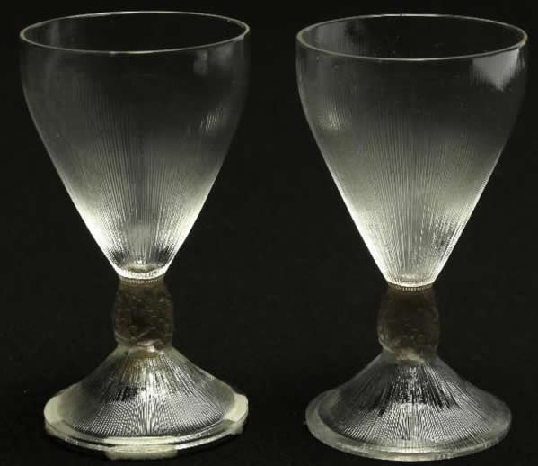 Rene Lalique Vigne Strie Glass 