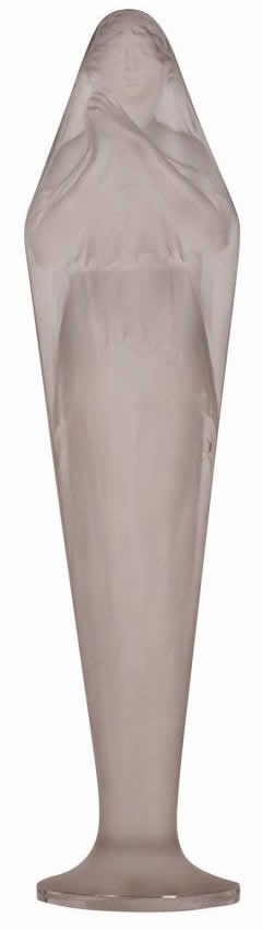 R. Lalique Voilee Mains Jointes Statue