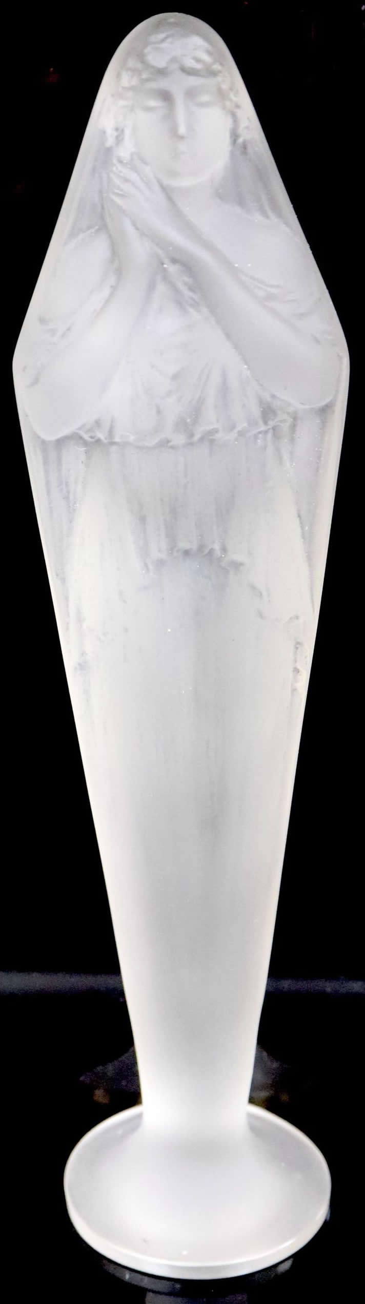 R. Lalique Voilee Mains Jointes Statue