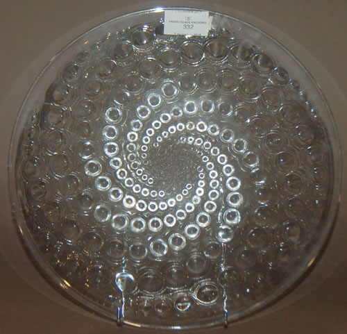 R. Lalique Volutes Plate