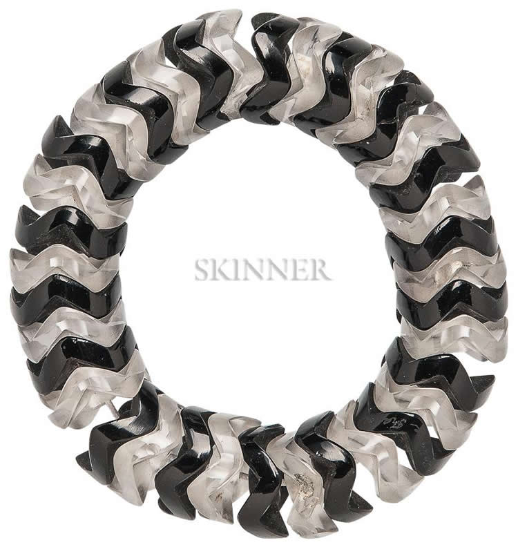 R. Lalique Zig-Zag Bracelet