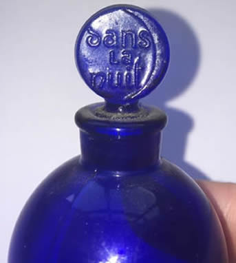 Stopper Close Copy Of Dans La Nuit-5 Originally Made For Worth Marked Only BOTTLE MADE IN FRANCE And Having A Stopper Molded dans la nuit Stopper Close Copy Of Dans La Nuit-5 Originally Made For Worth Marked Only BOTTLE MADE IN FRANCE And Having A Stopper Molded dans la nuit