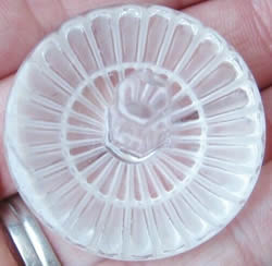 Marguerite Toupie Lalique France Modern Crystal Spinning Top Underside