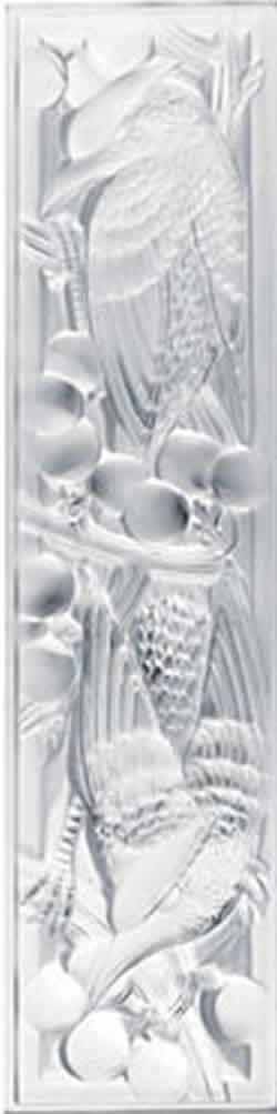 Merles Et Raisins Lalique France Modern Crystal Panel 2A They Now Call Blackbirds And Raisins