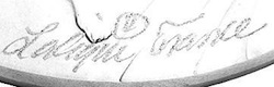 Lalique France Modern Signature With Registered Trademark Symbol Example No. 9