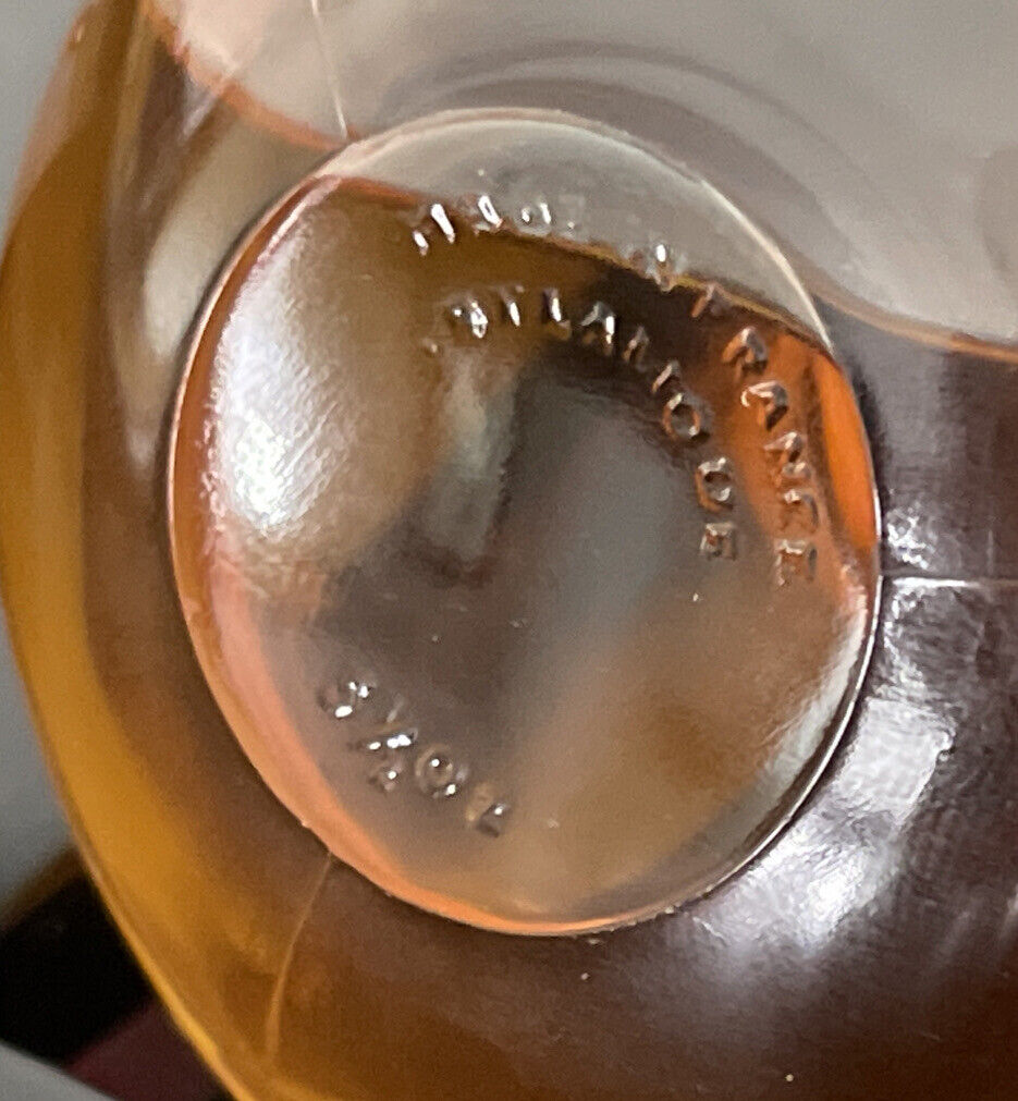 Made In France By Lalique Modern Crystal Signature Example Found On Worth Dans La Nuit Stars Perfume Bottle Labeled For Je Reviens