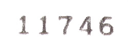 11746 - A Sample Plain White With Black Print Model Number Sticker Found On Many Modern Lalique France Crystal Items