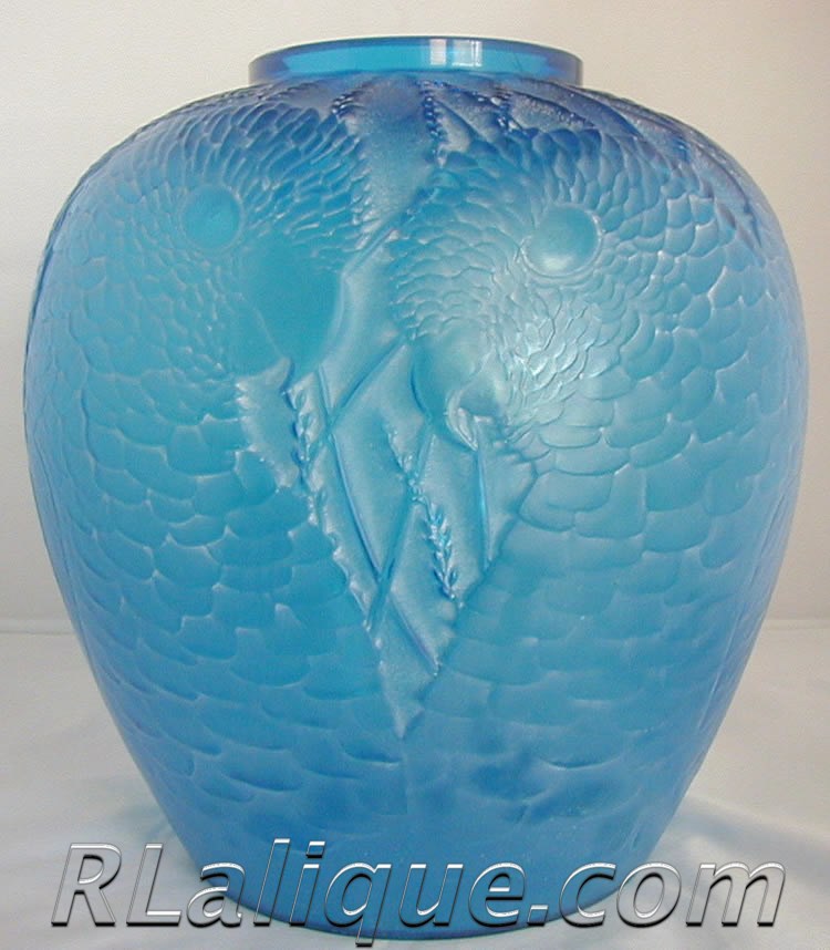 Rene Lalique Vase Alicante