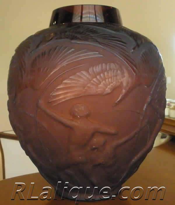 Rene Lalique Vase Archers