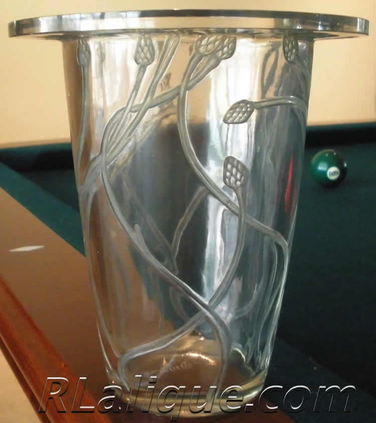 Rene Lalique Vase Bordure Bluets