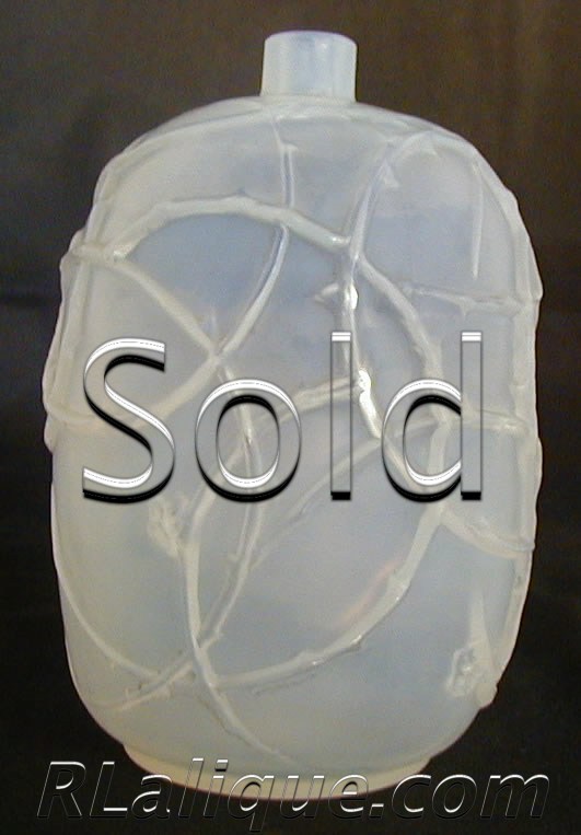 Rene Lalique Vase Eglantines