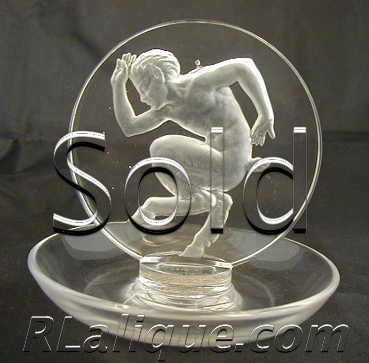 Rene Lalique Ashtray Faune