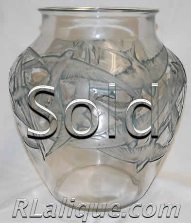 Rene Lalique Vases Hirondelles