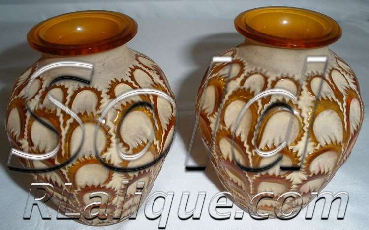Rene Lalique Vase Laiterons
