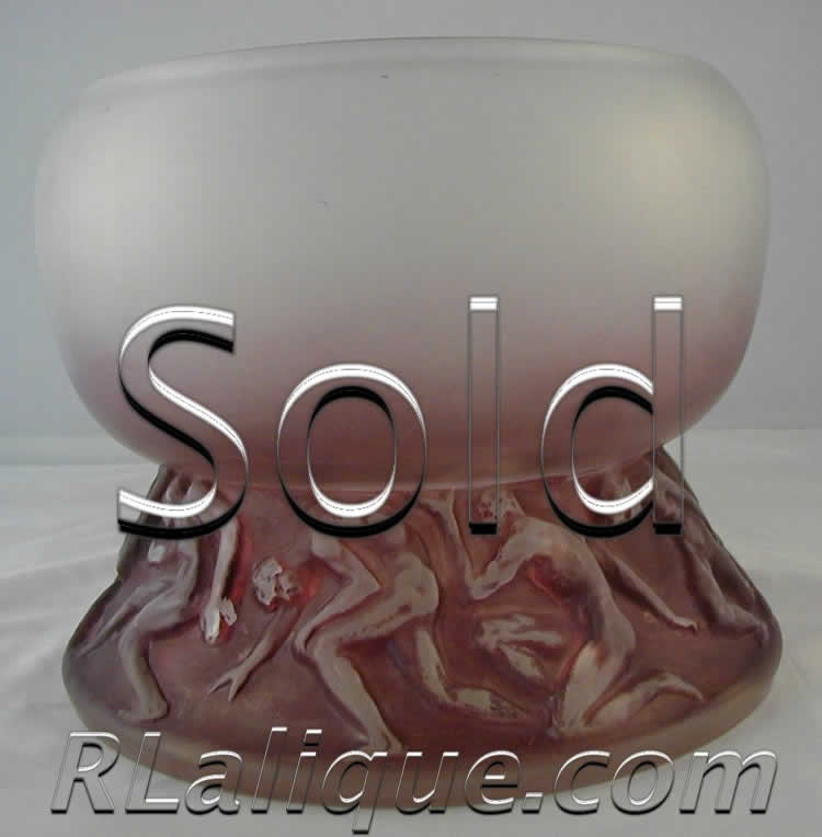 Rene Lalique Vase Lutteurs