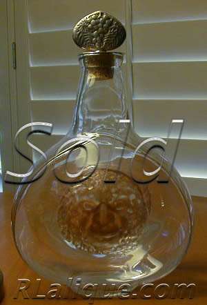 Rene Lalique Decanter Masques