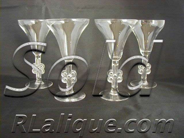 Rene Lalique Stemware Molsheim
