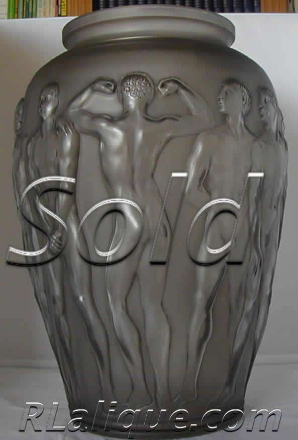 Rene Lalique Vase Palestre