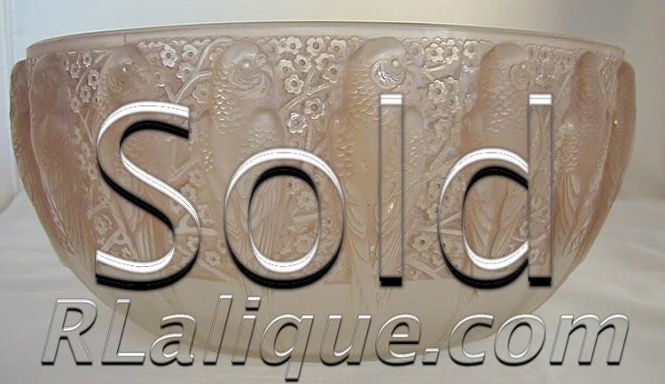 Rene Lalique Bowls Perruches