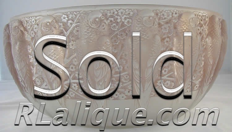 Rene Lalique Bowl Perruches