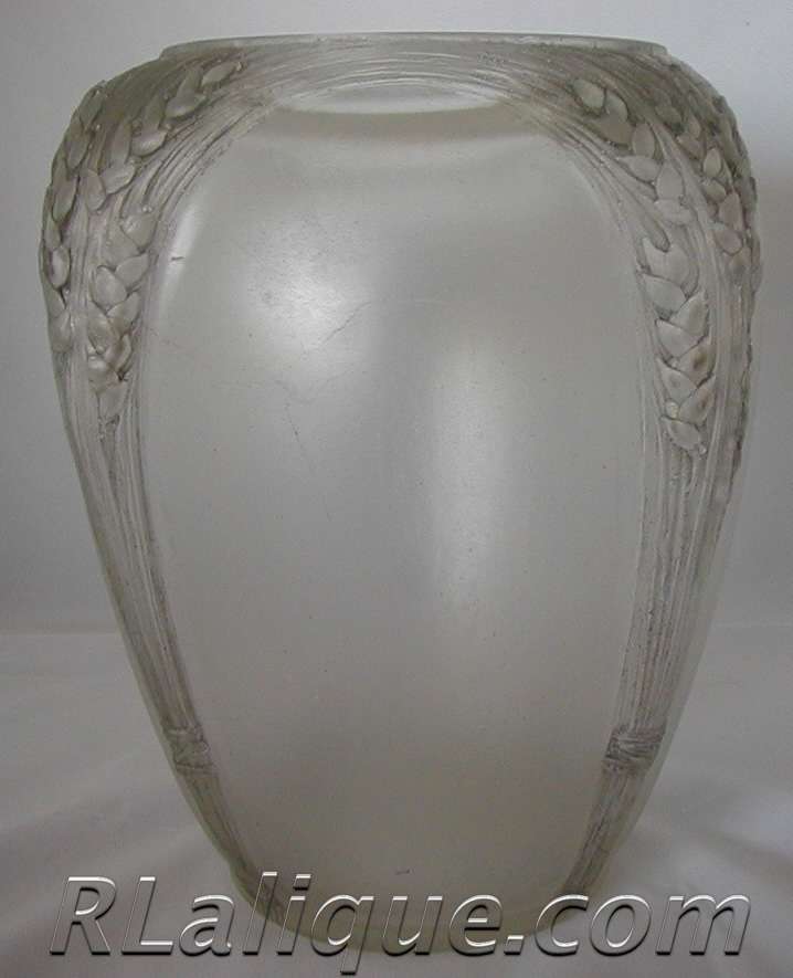 Rene Lalique Cire Perdue Vase Quatre Motifs Gerbe Epis