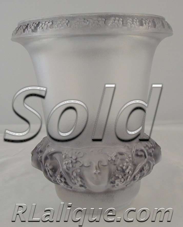Rene Lalique Vase Quatre Tetes Femmes Et Raisins