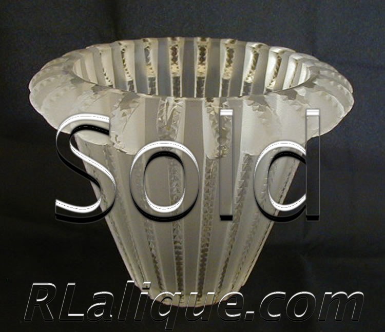 Rene Lalique Vase Royat