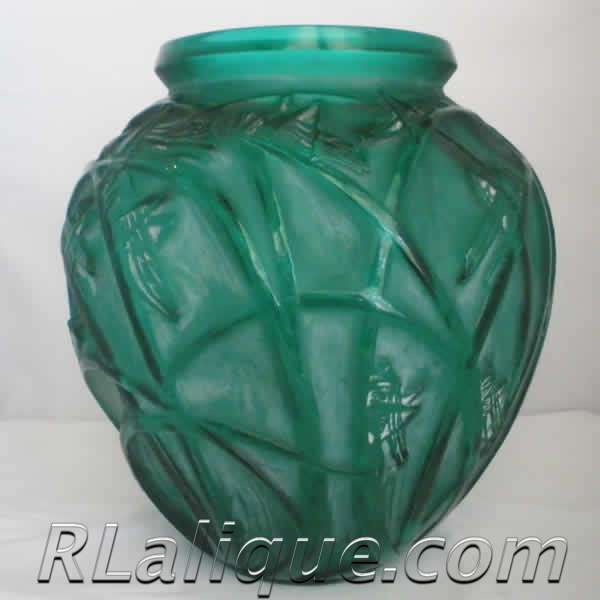 Rene Lalique Vase Sauterelles