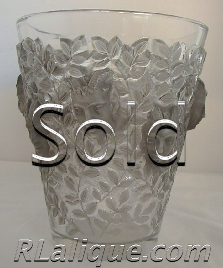 Rene Lalique Vases Silenes