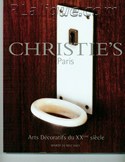 Decorative Arts - Art Nouveau - Art Deco Auction Catalogue - Book - Magazine For Sale: Christie's Paris Arts Decoratifs du XXeme siecle Mardi 20 Mai 2003: A Post War Auction Catalog - Book - Magazine