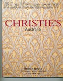 Decorative Arts - Art Nouveau - Art Deco Auction Catalogue - Book - Magazine For Sale: Christie's Australia Bronte House The Property of Leo Schofield 9 December 2003: A Post War Auction Catalog - Book - Magazine